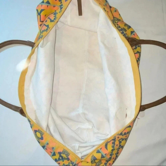 Bohemian mustard yellow large duffle bag‎ - Picture 6 of 6